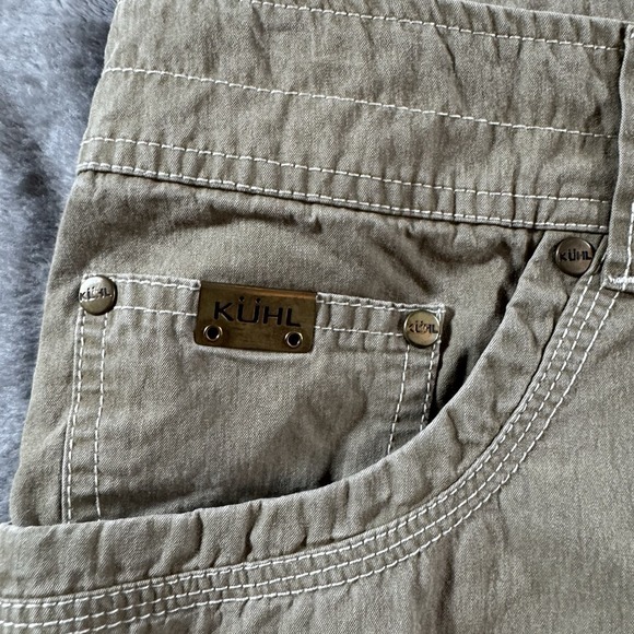 Kuhl Revolvr Pants Mens 34x27 Khaki Stretch Hiking Outdoor Patina Dye Gorpcore - Picture 8 of 16